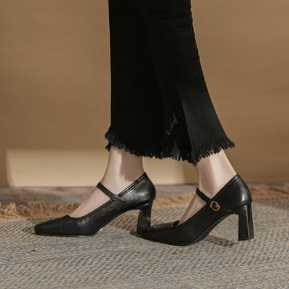 Elowen | Women’s Orthopedic Mary Jane Block Heel Pumps