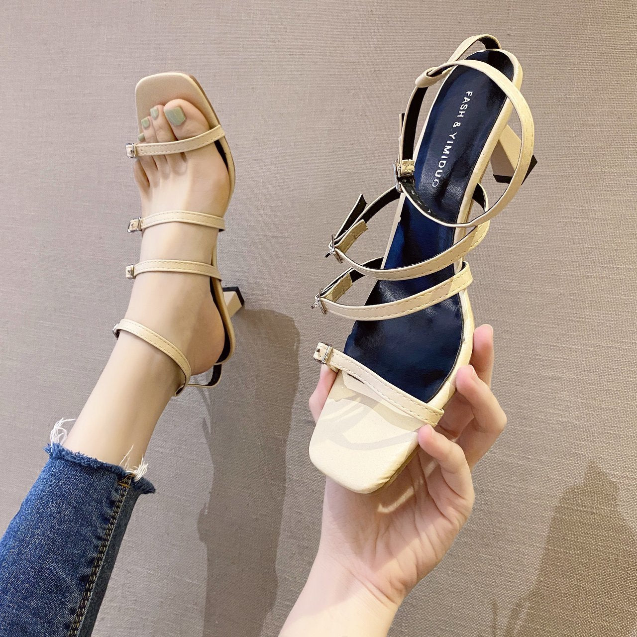 Alessia | Women’s Orthopedic Strappy Block Heel Sandals