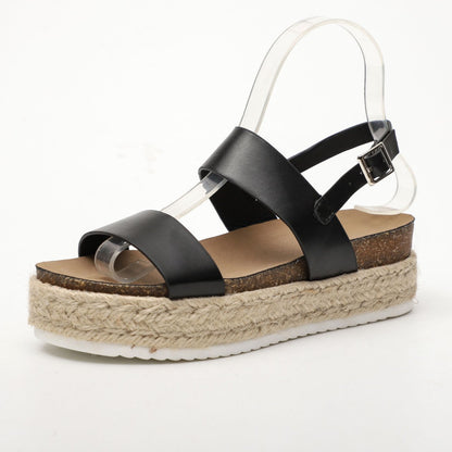 Belisama | Women’s Orthopedic Double Strap Espadrille Platform Sandals