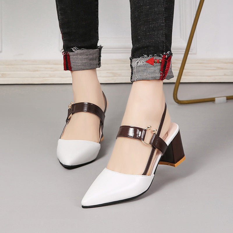 Quilla | Women’s Orthopedic Pointed Toe Slingback Block Heel Pumps