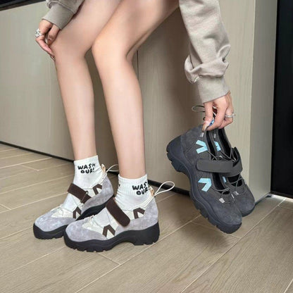 Azelene | Women’s Orthopedic Chunky Hook & Loop Sneakers