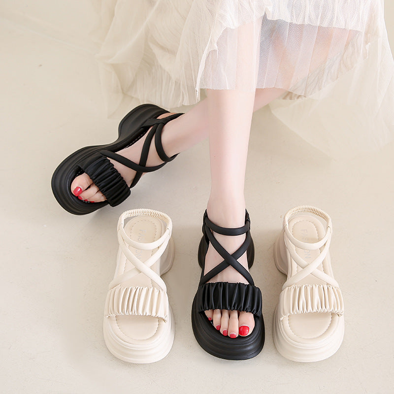 Kairielle | Women’s Orthopedic Lace-Up Platform Sandals