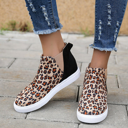 OrthoCare Leopard Flats - Elastic V Cutout Comfort