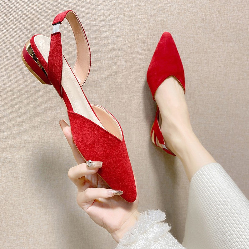 OrthoCare Plus Size Open Low Heel Sandals