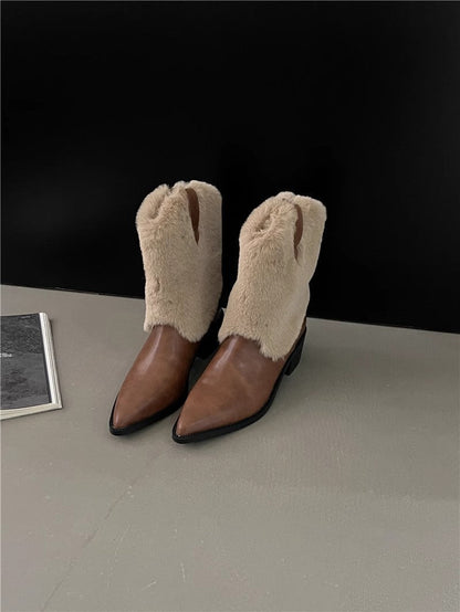 OrthoCare Velvet Thermal Booties - Pointed Toe