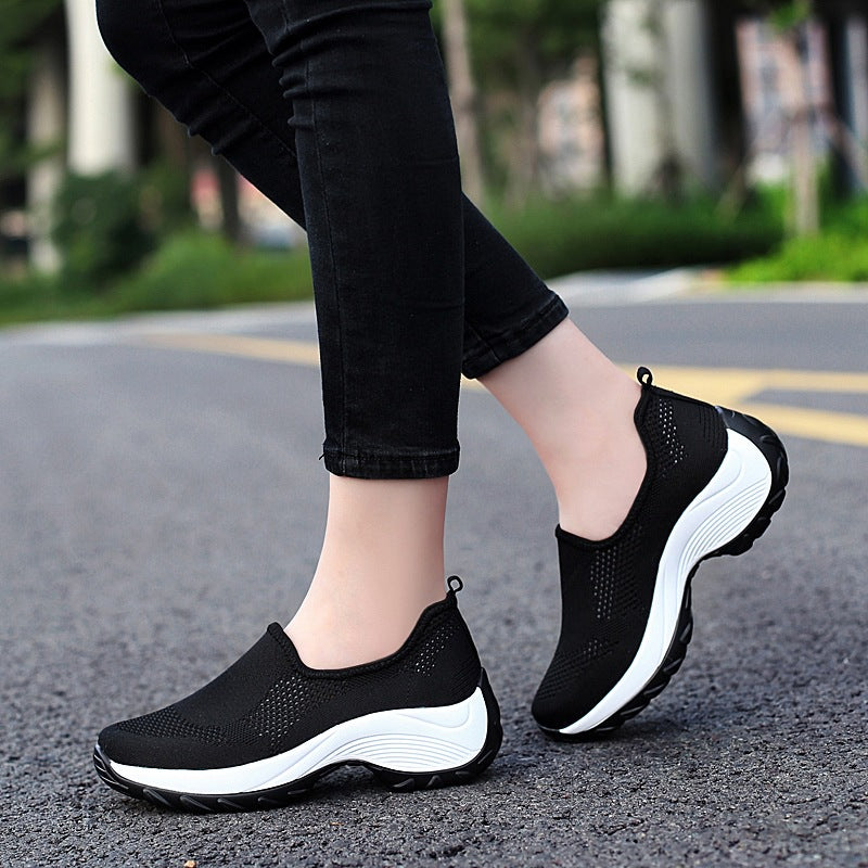 OrthoCare Women's Slip-On Hiking Shoes - Thick Sole