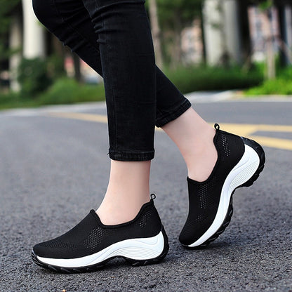 OrthoCare Women's Slip-On Hiking Shoes - Thick Sole