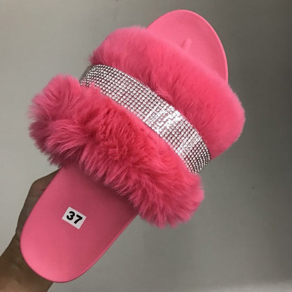 OrthoCare Fluffy Bling Slippers - Unique Style And Comfort