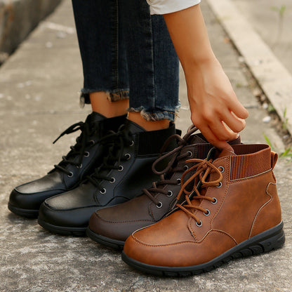 OrthoCare Ankle Boots - Non-Slip Flat Comfort