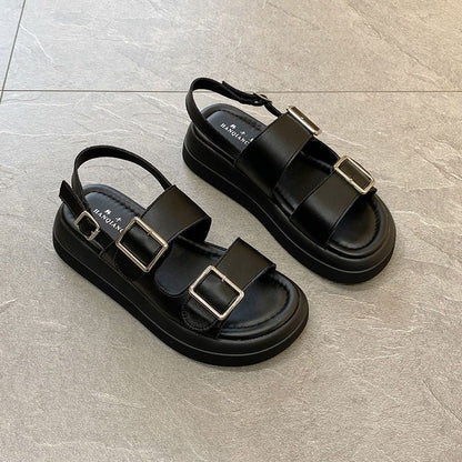 Odessa | Women’s Orthopedic Double Buckle Platform Slingback Sandals