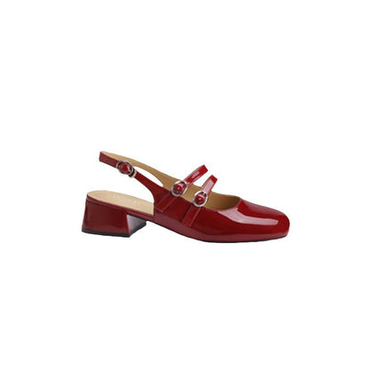 OrthoCare | Glossy Mary Jane Strap Flats