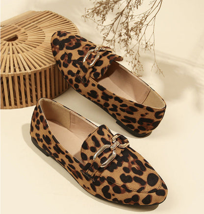 OrthoCare Leopard Print Flats - Soft Support Sole