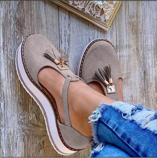 OrthoCare Fringe Flat Shoes - Spring Elegance