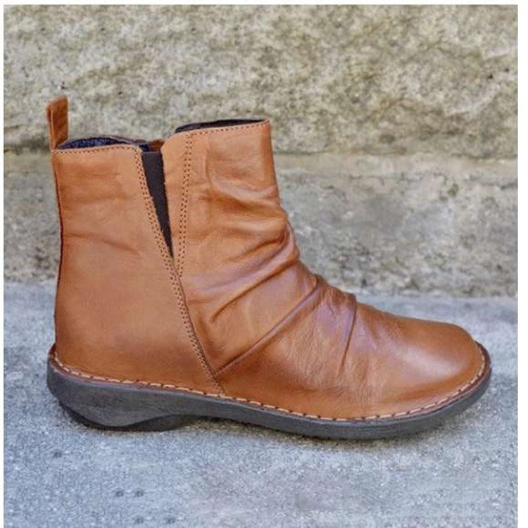Sanya | Orthopedic Casual Short Ankle Boots with Soft Leather Look