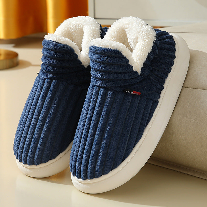 Lala | Orthopedic Plush Corduroy Indoor Slippers – Warm Comfort for Home