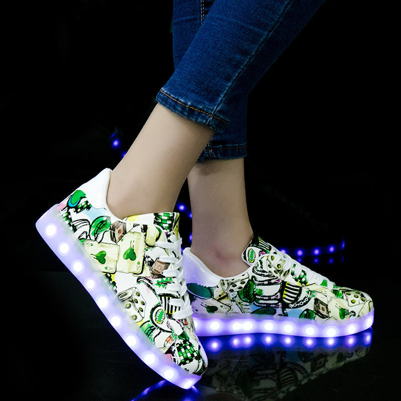 OrthoCare Lightweight Fluorescent Shoes For Unique Couples