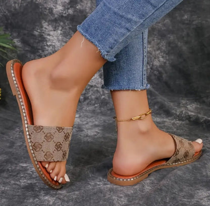 OrthoCare Floral Flat Sandals - Comfort And Unique Style