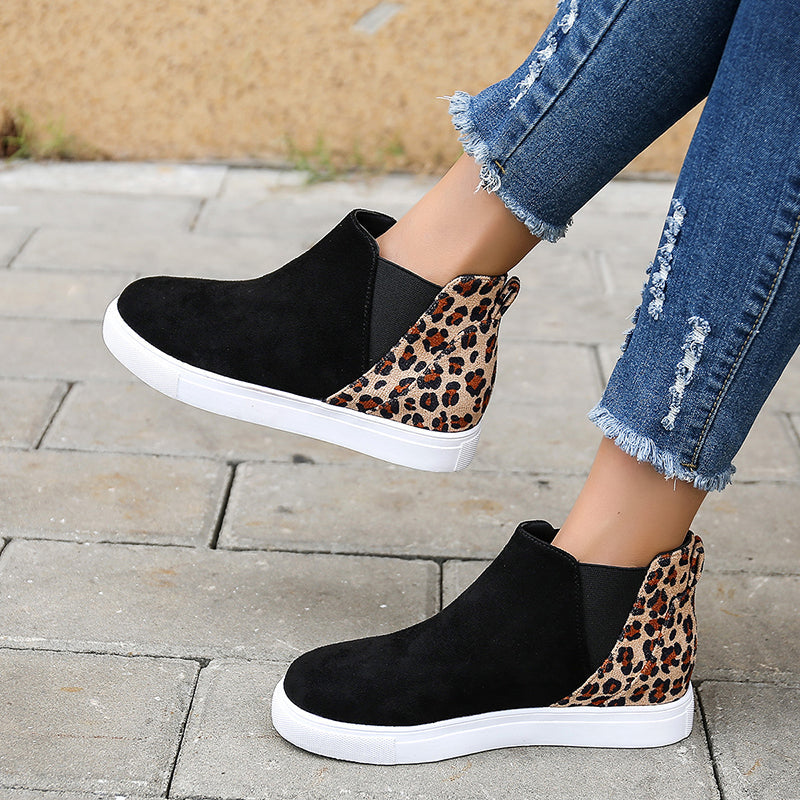 OrthoCare Leopard Flats - Elastic V Cutout Comfort