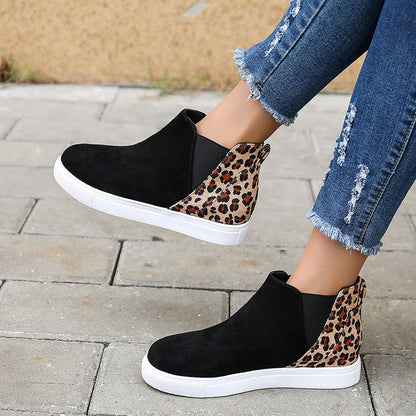 OrthoCare Leopard Flats - Elastic V Cutout Comfort