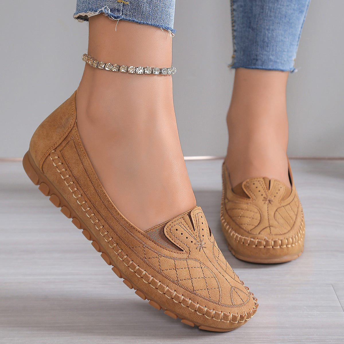 OrthoCare Comfort Stitch Slip-On Loafers – Lightweight Everyday Walking Shoes