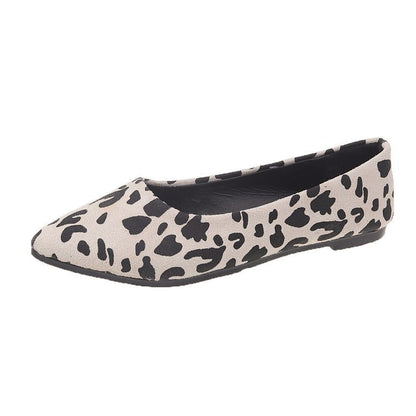 OrthoCare Leopard Flats - Pointed Toe Comfort