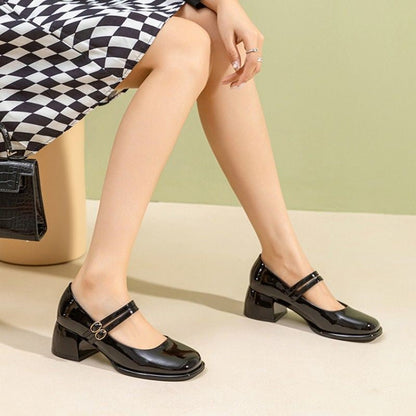 OrthoCare Mary Jane Heeled Shoes, French Style For Spring