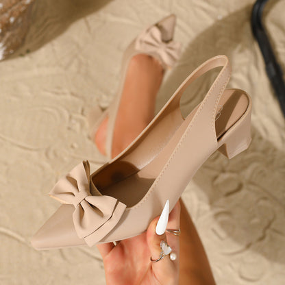 Parisa | Women’s Orthopedic Bow Accent Slingback Pumps