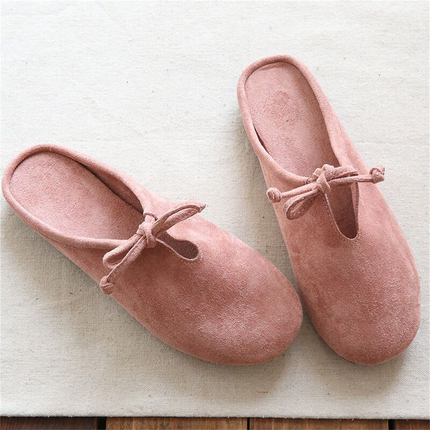 OrthoCare Retro Velvet Loafer - Flat Half Slipper