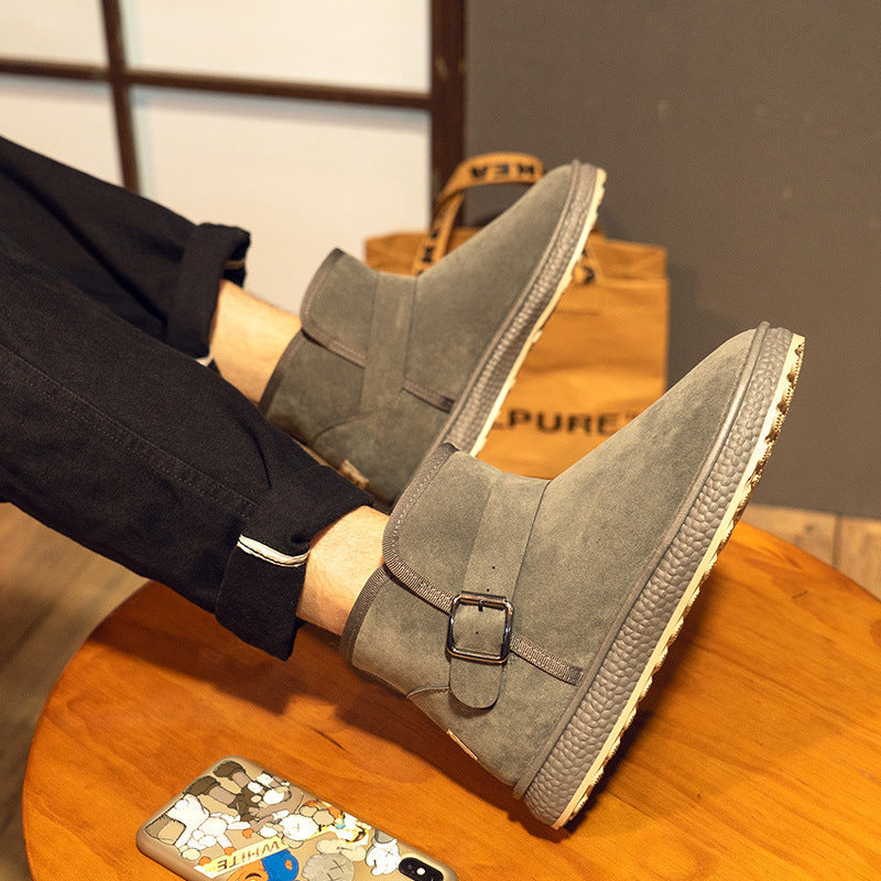 Nadia | Orthopedic Buckle-Strap Fur Suede Winter Boots