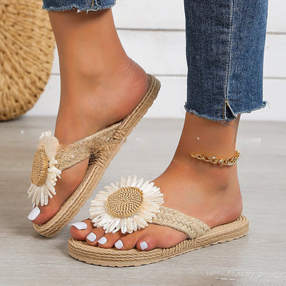 Umeira | Women’s Orthopedic Sunflower Espadrille Slide Sandals
