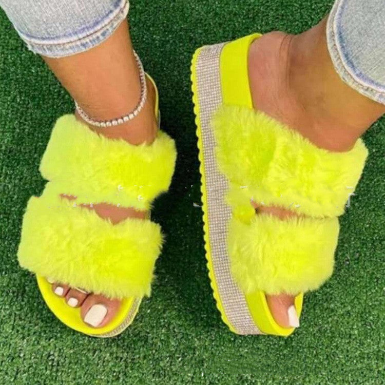 OrthoCare Fluffy Bling Slippers - Unique Style And Comfort
