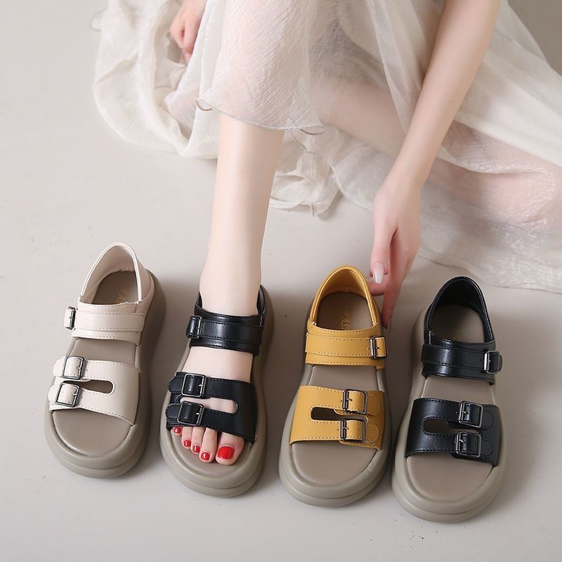 OrthoCare | Double Buckle Platform Sandals