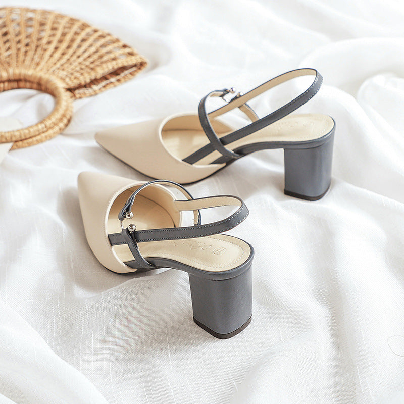 OrthoCare Trendy Open-Toe Heeled Shoes For Summer -