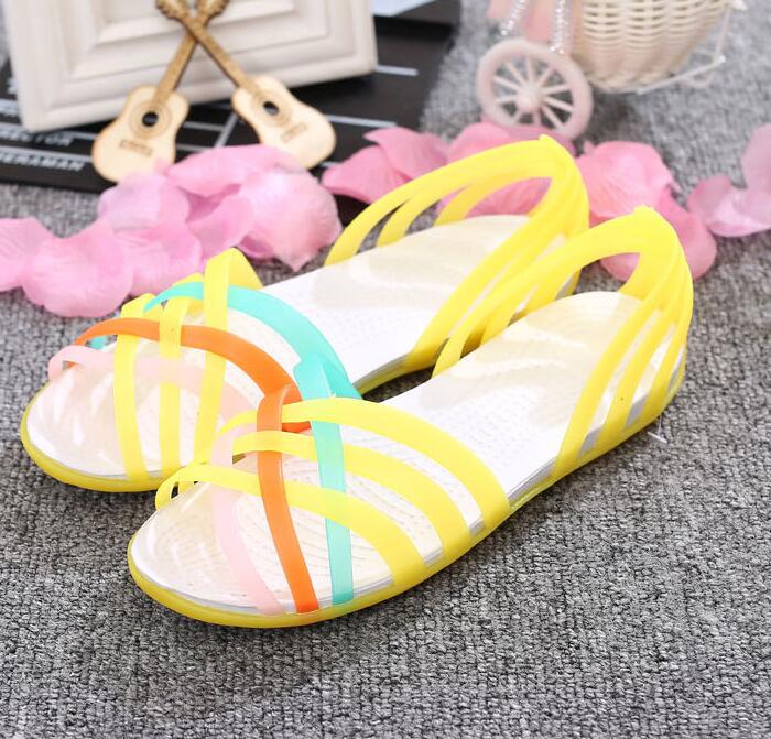 OrthoCare Colorful Criss-Cross Flat Slide Sandals