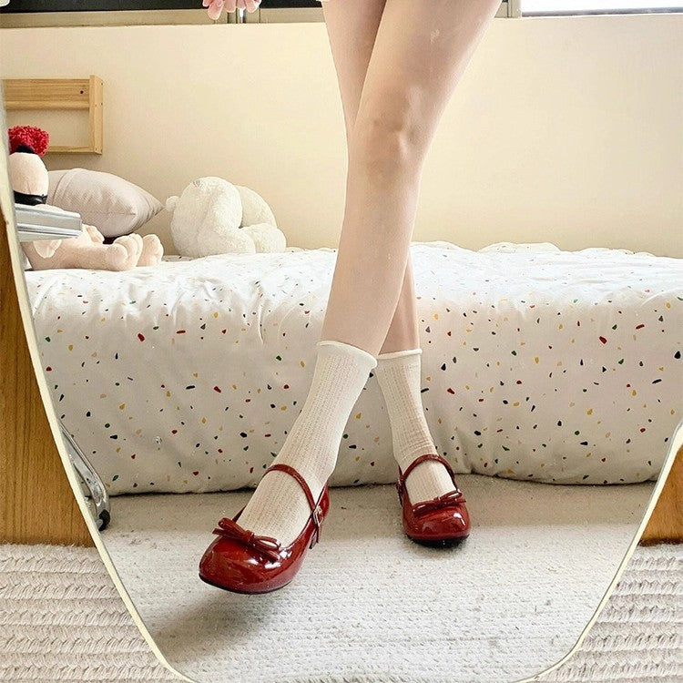 OrthoCare Mary Jane Shoes - Red Supportive Comfort
