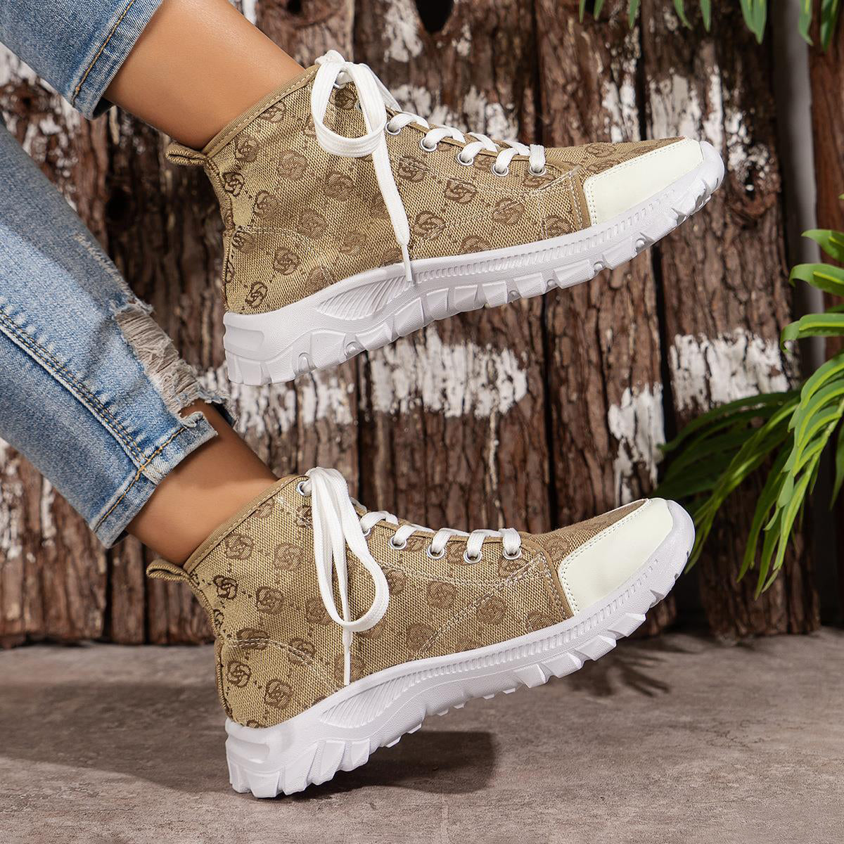 Rose | Orthopedic Casual Lace-Up Ankle Sneakers