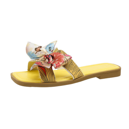 OrthoCare Ribbon Bow Sandals - Unique Summer Elegance