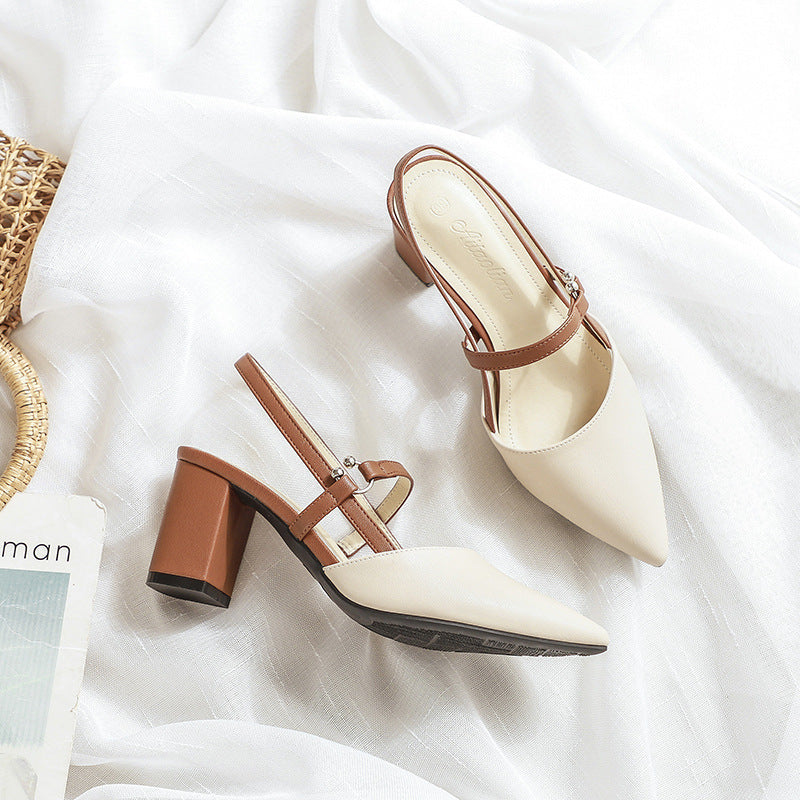 OrthoCare Trendy Open-Toe Heeled Shoes For Summer -