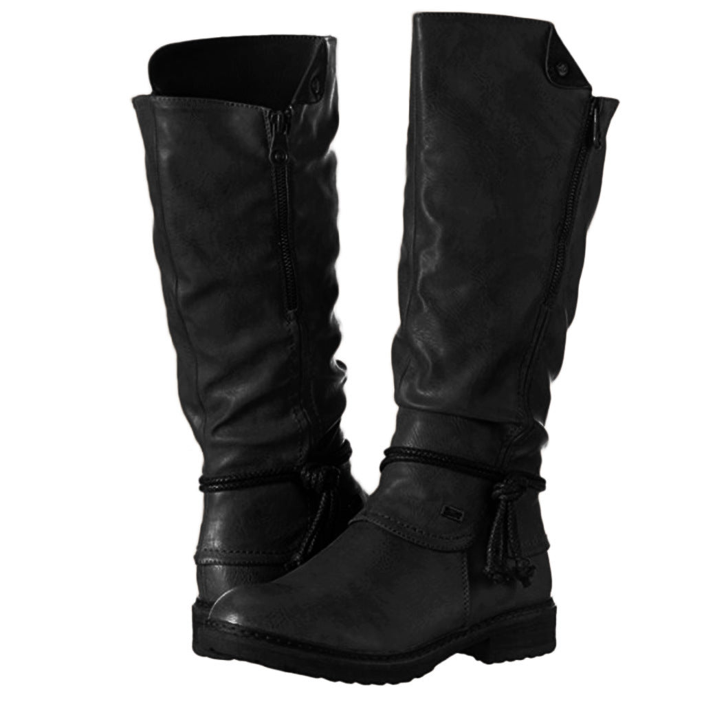 OrthoCare High Boots - Plus Size Low Heel Comfort