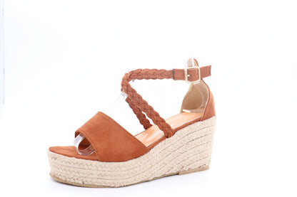 Nivea | Women’s Orthopedic Braided Strap Espadrille Wedge Sandals