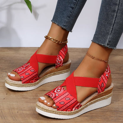 Olivette | Women’s Orthopedic Boho Platform Wedge Sandals