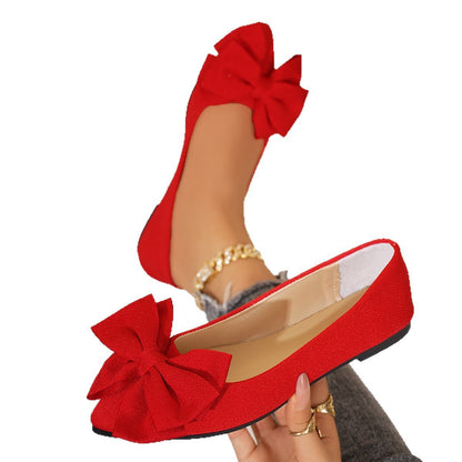OrthoCare Slip-On Shoes In Larger Sizes With An Elegant Bow