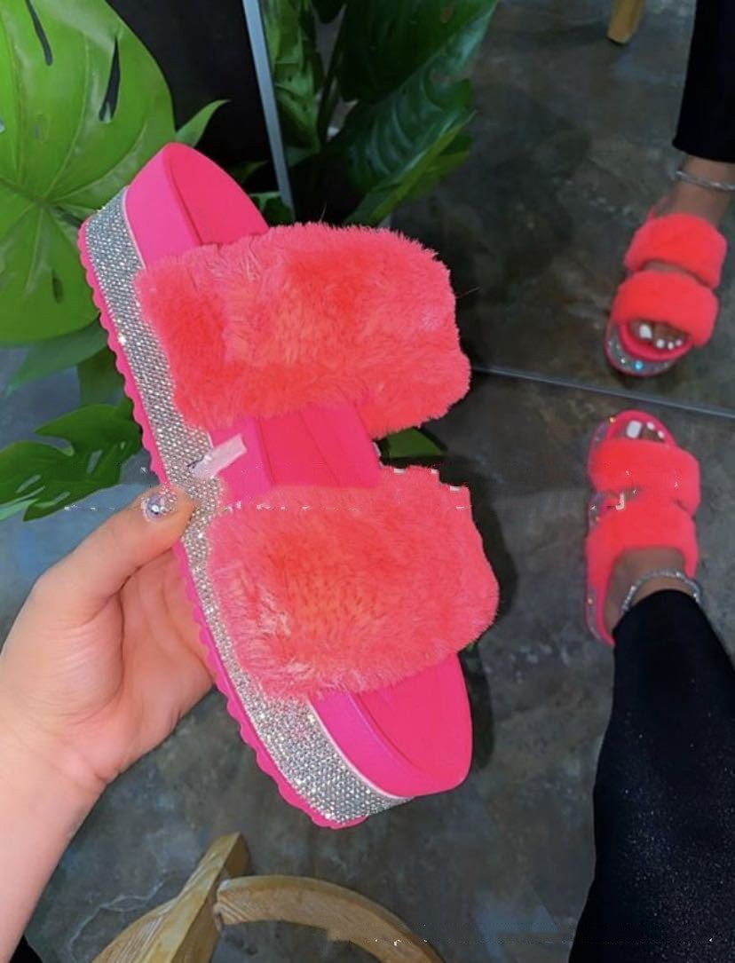 OrthoCare Fluffy Bling Slippers - Unique Style And Comfort