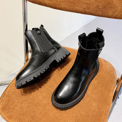 Elsa | Orthopedic Chunky Chelsea Ankle Boots