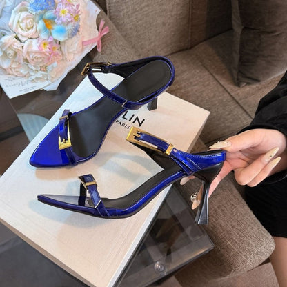 OrthoCare | Pointed Toe Strappy Slingback Heels
