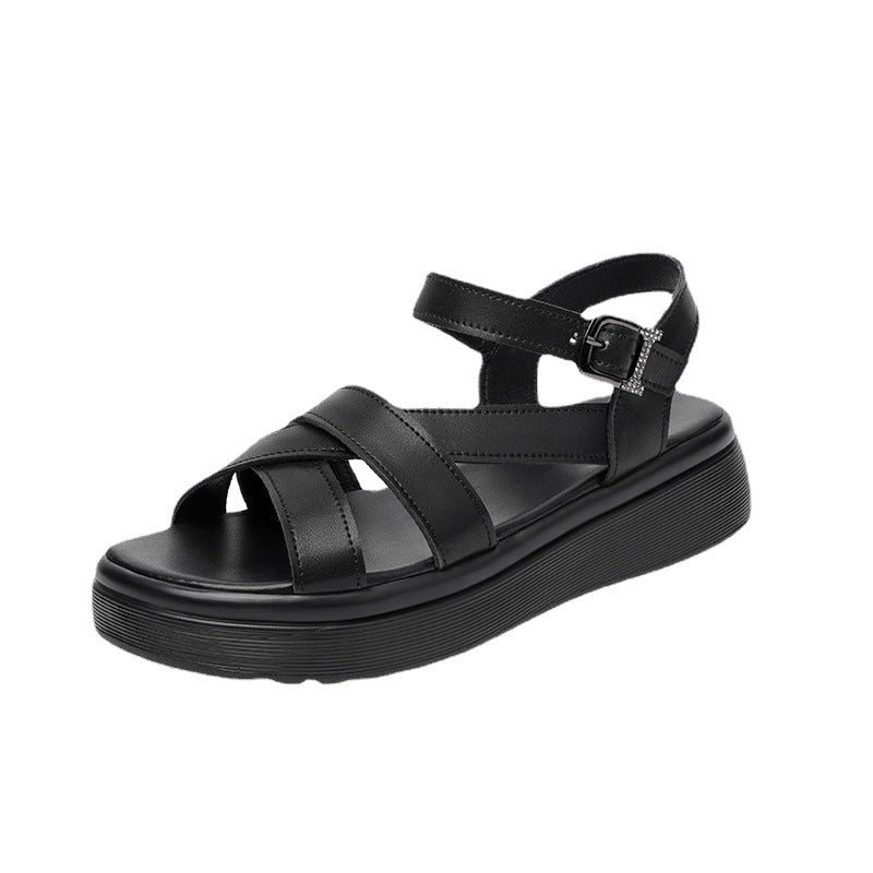 Orthopedic Adjustable Platform Sandals