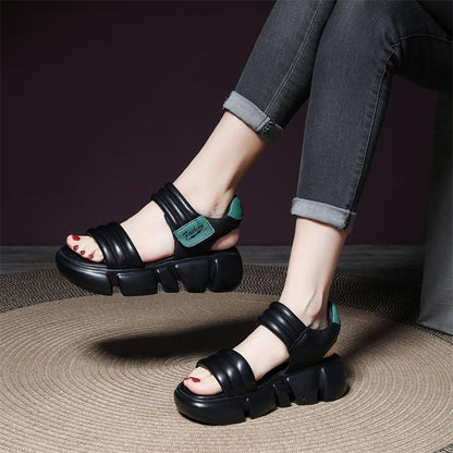 OrthoCare Chunky Platform Adjustable Strap Sandals