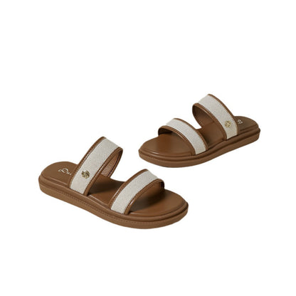 Kaelith | Women’s Orthopedic Double Strap Comfort Slide Sandals