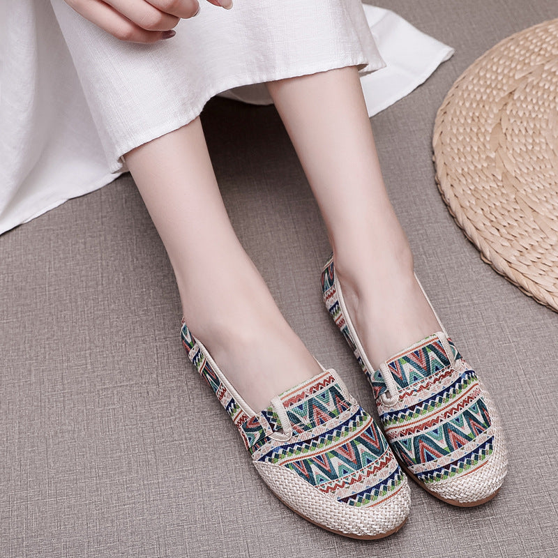 Jovita | Women’s Orthopedic Boho Espadrille Slip-On Flats