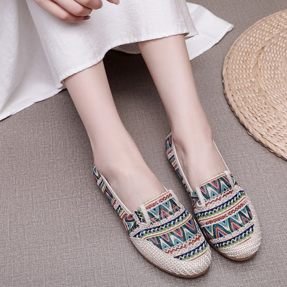 Jovita | Women’s Orthopedic Boho Espadrille Slip-On Flats